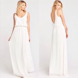 Show Me Your MuMu White Maxi Dress